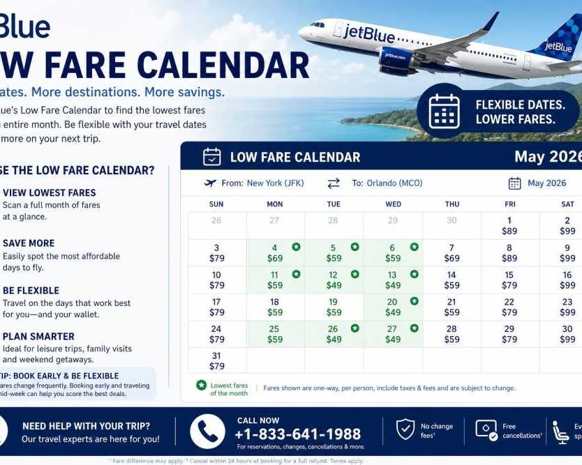 jetblue-airlines-low-fare-calendar-1-833-641-1988