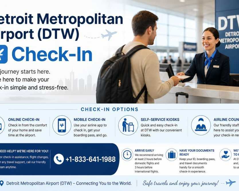 detroit-metropolitan-airport-dtw-check-in-1-833-641-1988