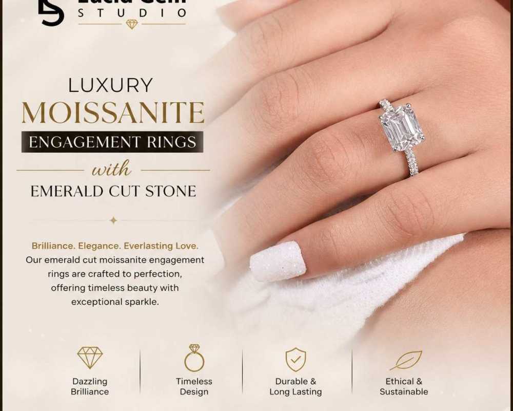luxury-moissanite-engagement-rings-with-emerald-cut-stone
