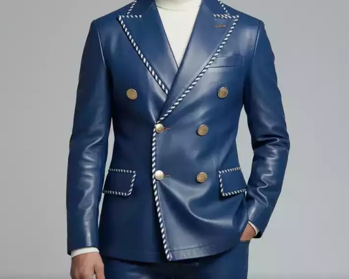 mens-luxury-blue-leather-double-breasted-blazer-gold-buttons