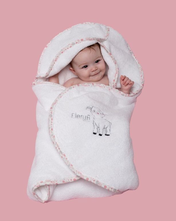 buy-pink-hooded-baby-towel-in-usa-soft-comfort-for-spring-season-big-0