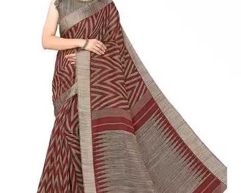 chevron-print-saree