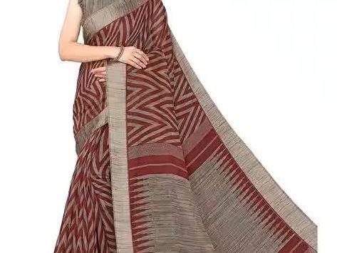 chevron-print-saree
