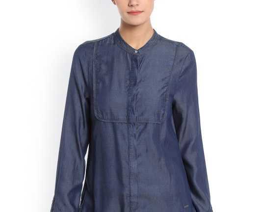 vero-moda-women-blue-chambray-casual-shirt