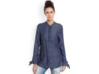 vero-moda-women-blue-chambray-casual-shirt-small-0