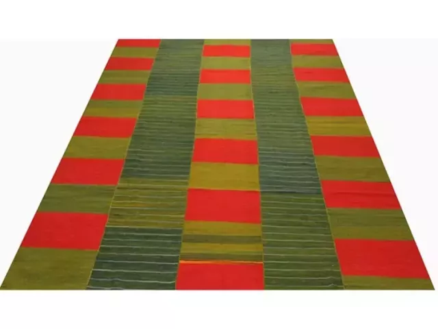 8x12-green-red-persian-kilim-rug-in-dallas-tx