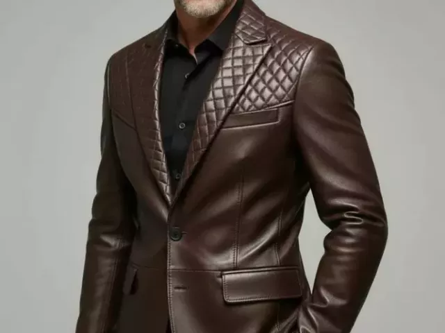 mens-brown-quilted-leather-blazer