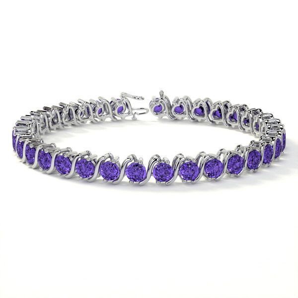 natural-tanzanite-diamond-tennis-bracelet-4mm-round-stones-big-0