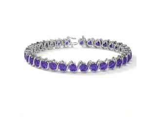 natural-tanzanite-diamond-tennis-bracelet-4mm-round-stones-small-0