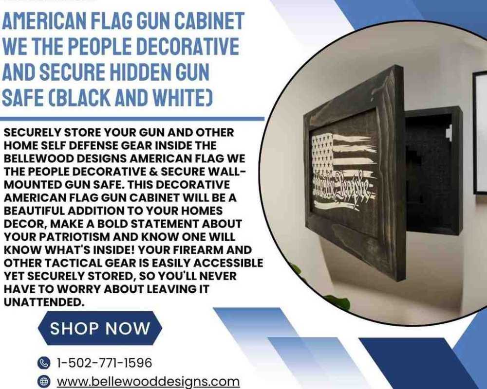 decorative-american-flag-gun-cabinet-for-hidden-home-storage