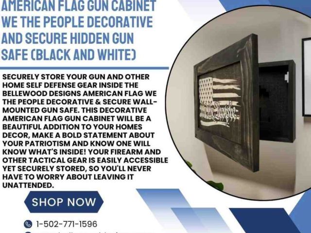 decorative-american-flag-gun-cabinet-for-hidden-home-storage