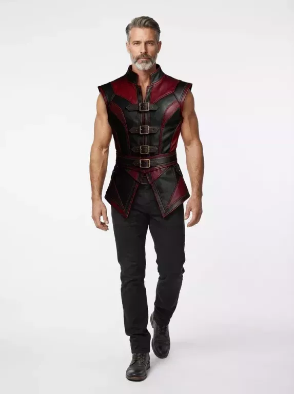 mens-red-black-leather-vest-big-0