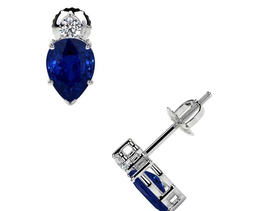 natural-pear-shape-sapphire-stud-earrings-with-round-diamond
