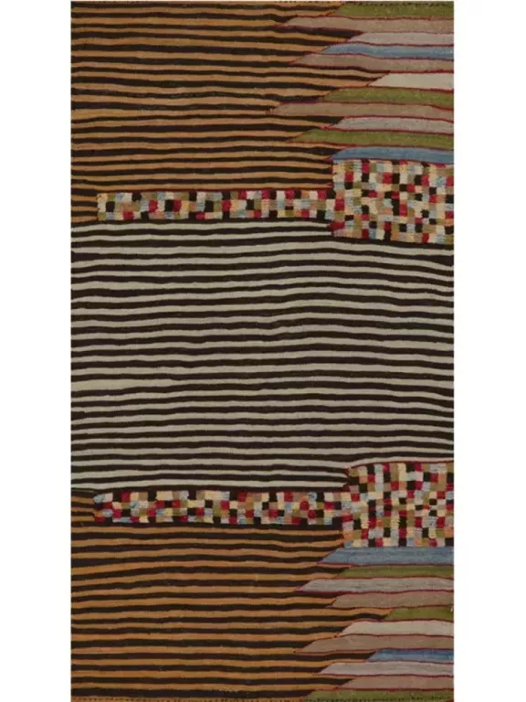 3x6-yellow-gray-persian-kilim-runner-rug-in-dallas-tx-big-2
