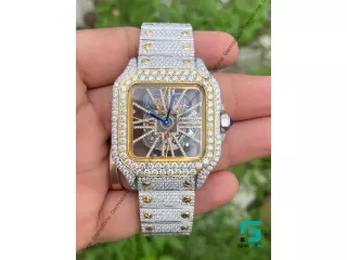 studded-skeleton-dial-stainless-steel-two-tone-moissanite-watch-small-2