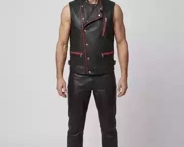 black-leather-vest-with-red-zipper