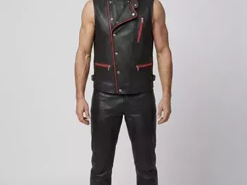 black-leather-vest-with-red-zipper
