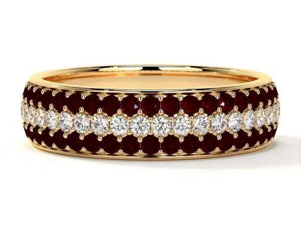 buy-ruby-wedding-band-with-shared-prong-diamonds-and-round-rubies