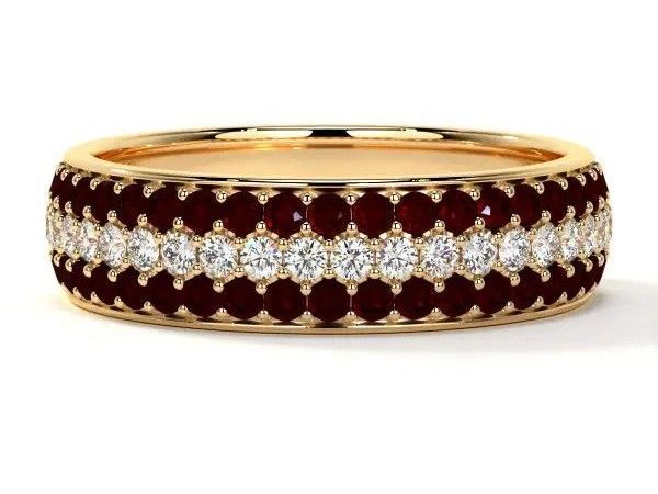 buy-ruby-wedding-band-with-shared-prong-diamonds-and-round-rubies