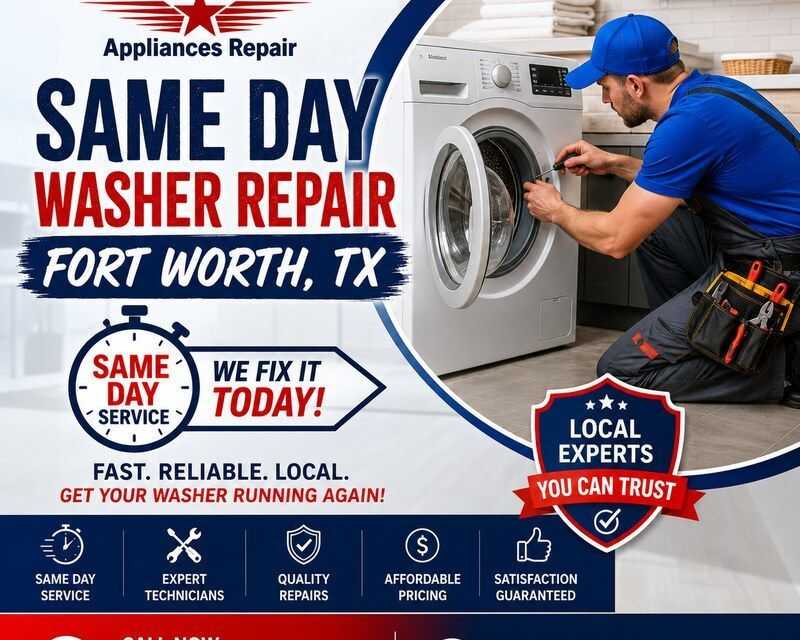 same-day-washer-repair-fort-worth-texas