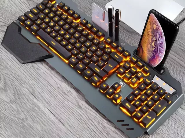 ergonomicwired-gaming-keyboard-with-rgb-backlight-phone-holder