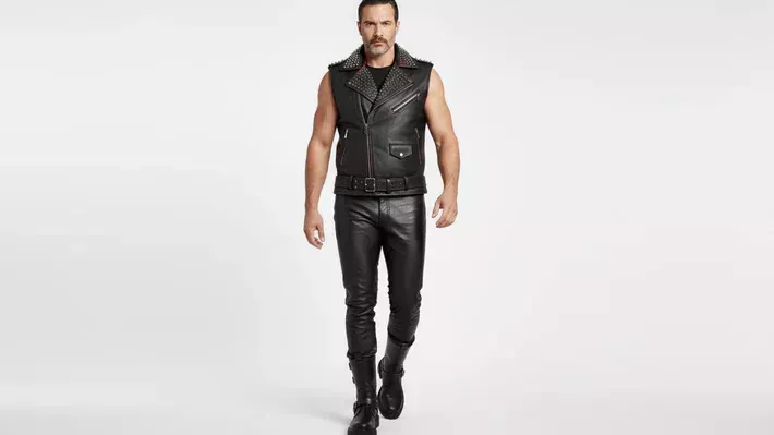 mens-black-leather-vest-with-red-zips-spiked-collar-big-0