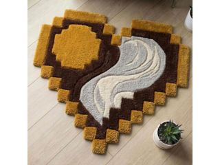 brown-and-mustard-3d-handmade-yin-yang-heart-rug-small-2