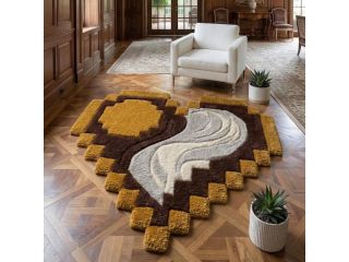 brown-and-mustard-3d-handmade-yin-yang-heart-rug-small-3