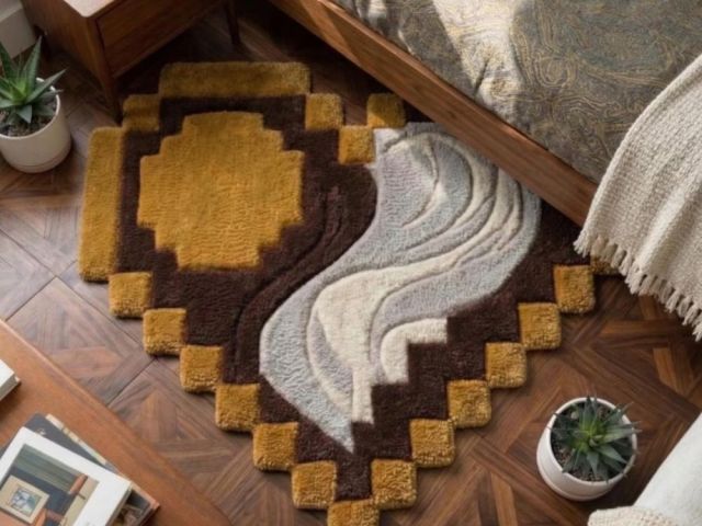 brown-and-mustard-3d-handmade-yin-yang-heart-rug
