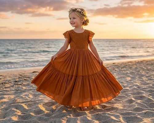 rust-lace-flower-girl-dress