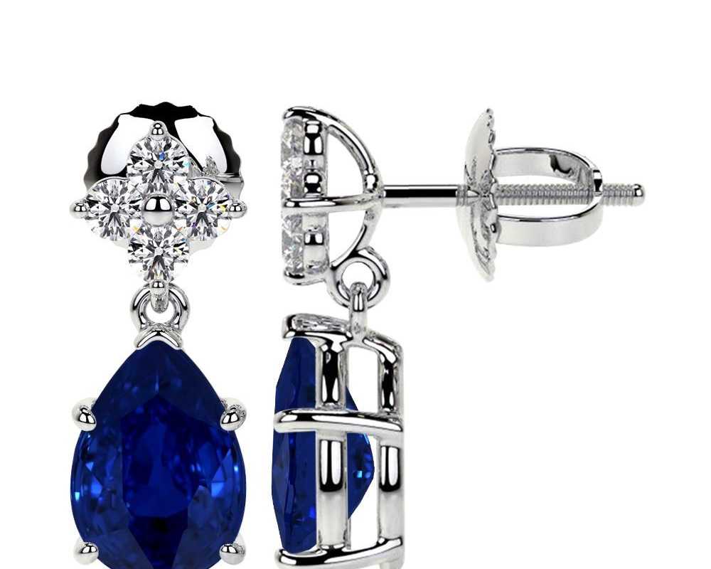 lab-grown-pear-shape-blue-sapphire-earrings