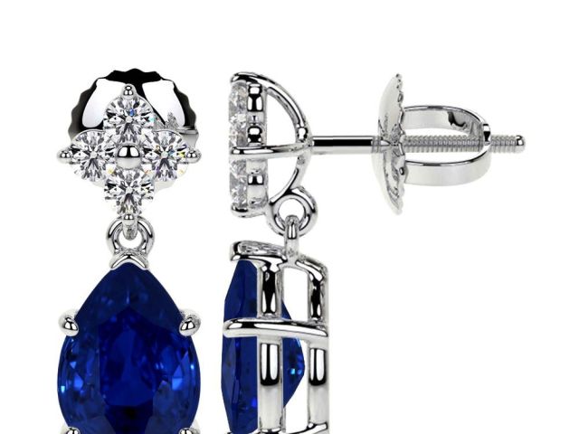 lab-grown-pear-shape-blue-sapphire-earrings