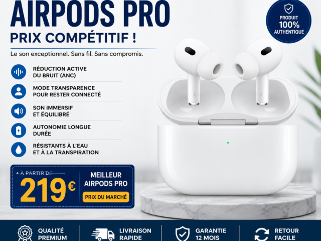 airpods-pro-prix-competitif-ecouteurs-sans-fil-haut-de-gamme
