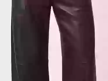 black-leather-high-waist-button-pants-for-men