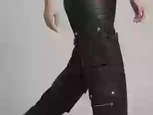 mens-black-leather-cargo-pants