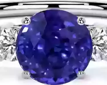 purchase-tanzanite-wedding-rings-gemsny-round-060cttw