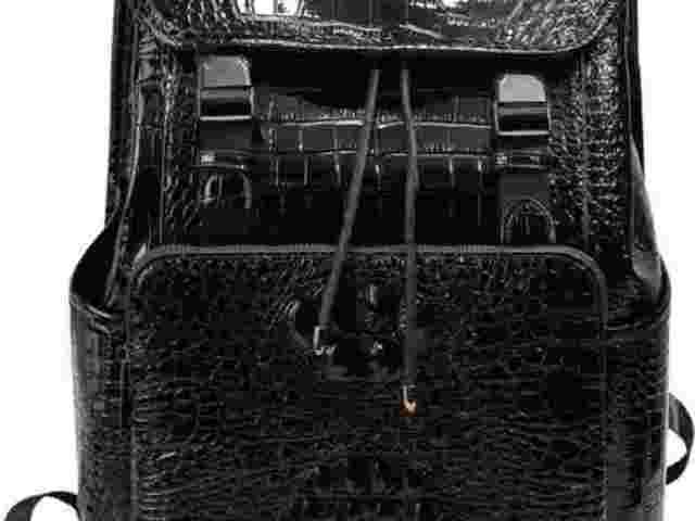 black-crocodile-pattern-pu-leather-backpack