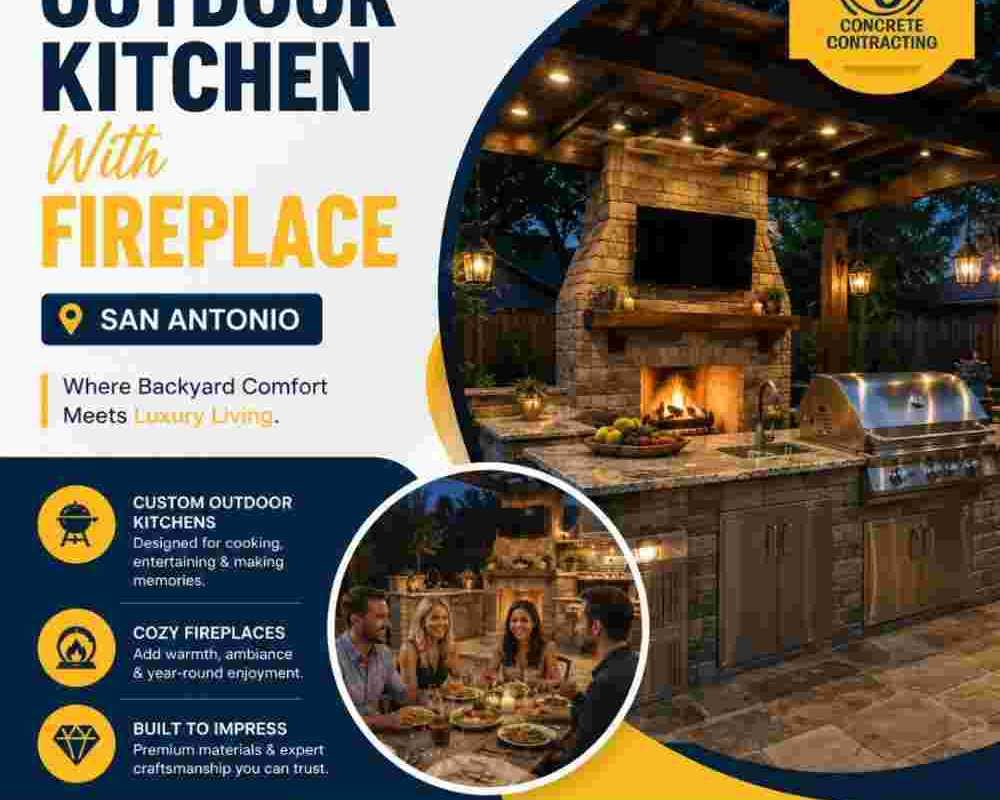 outdoor-kitchen-with-fireplace-san-antonio
