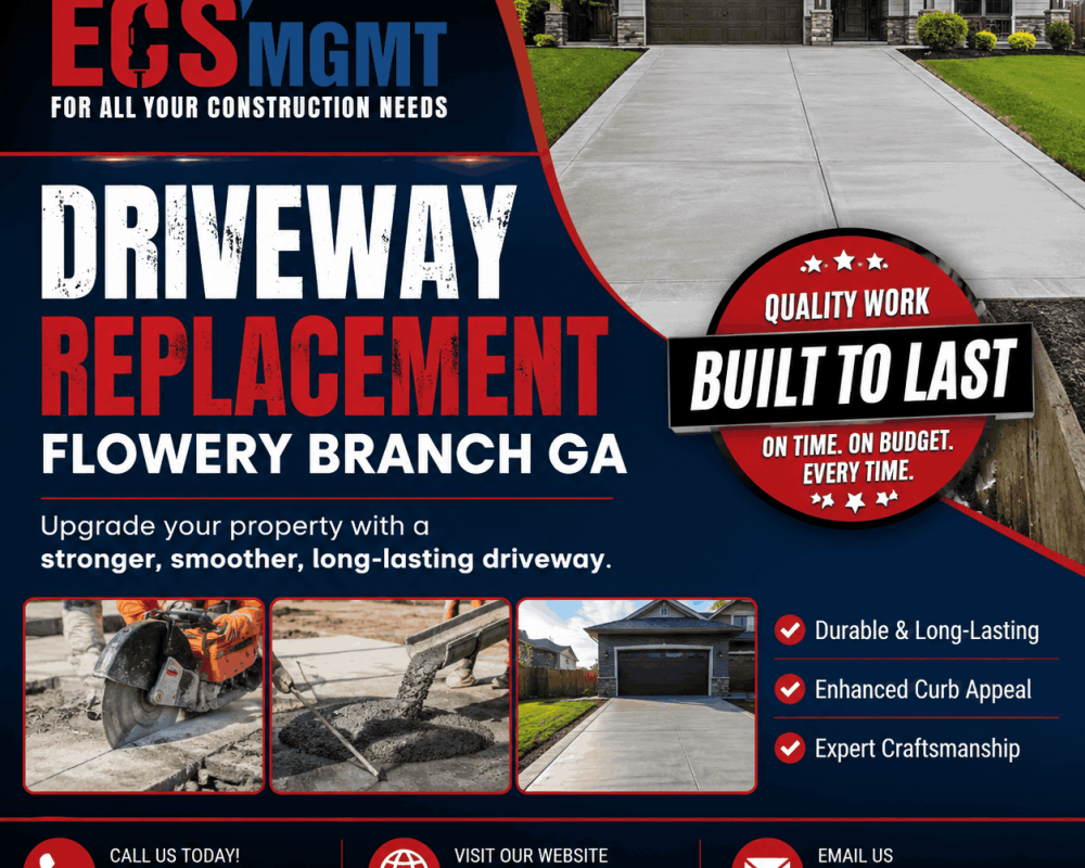 driveway-replacement-flowery-branch-ga