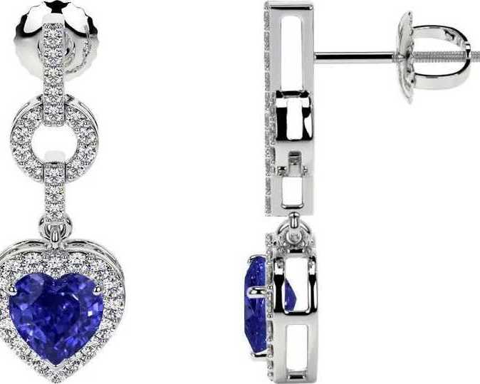 buy-tanzanite-stud-earrings-natural-heart-shape-design