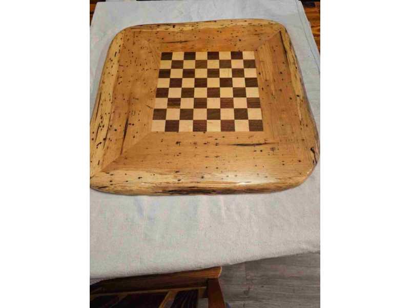 premium-handmade-chess-board-solid-hickory-hardwood-empty-barrel-small-0
