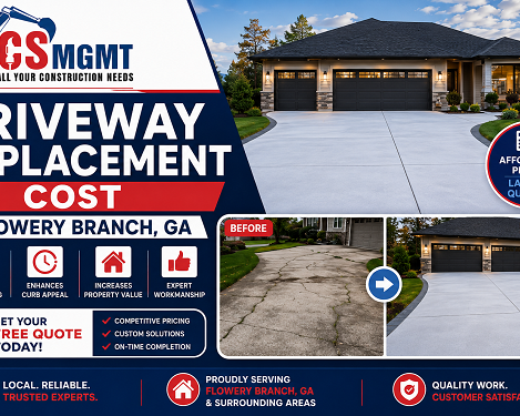 driveway-replacement-cost-flowery-branch-ga