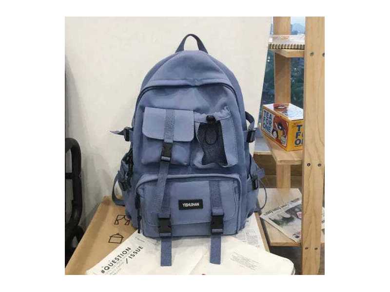 stylish-nylon-travel-backpack-with-pendant-for-modern-travelers-small-0