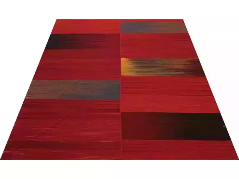 5x7-red-charcoal-persian-kilim-rug-in-dfw-tx-small-1