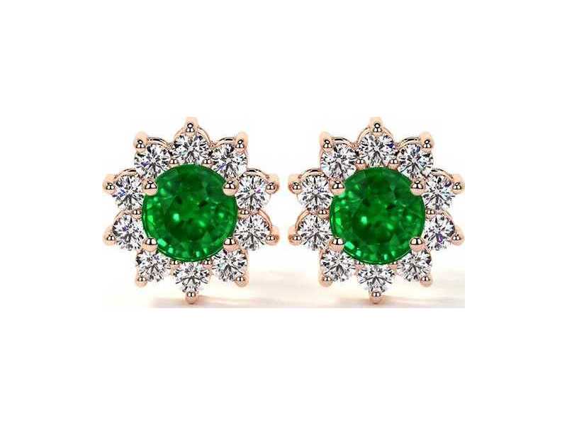 classic-emerald-earrings-studs-in-floral-halo-design-small-0