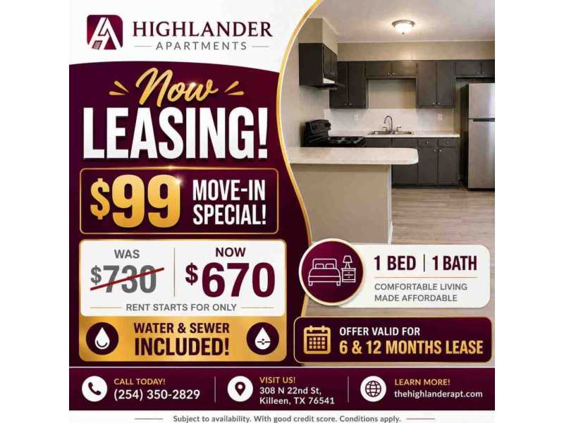 budget-friendly-1-bedroom-apartment-rentals-in-killeen-tx-small-0