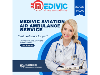 Medivic Aviation Air Ambulance Service in Aligarh with Medical Amenities