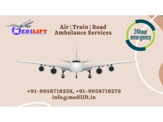 Book ICU Air Ambulance Services in Bokaro via Medilift with Medical Team at a Justified Cost