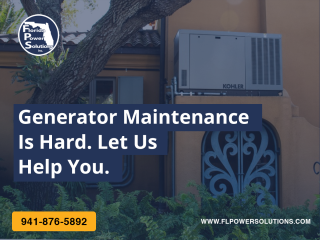 Generator Maintenance Services in Sarasota You Can Trust