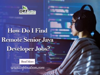How do I find remote Senior Java developer jobs?